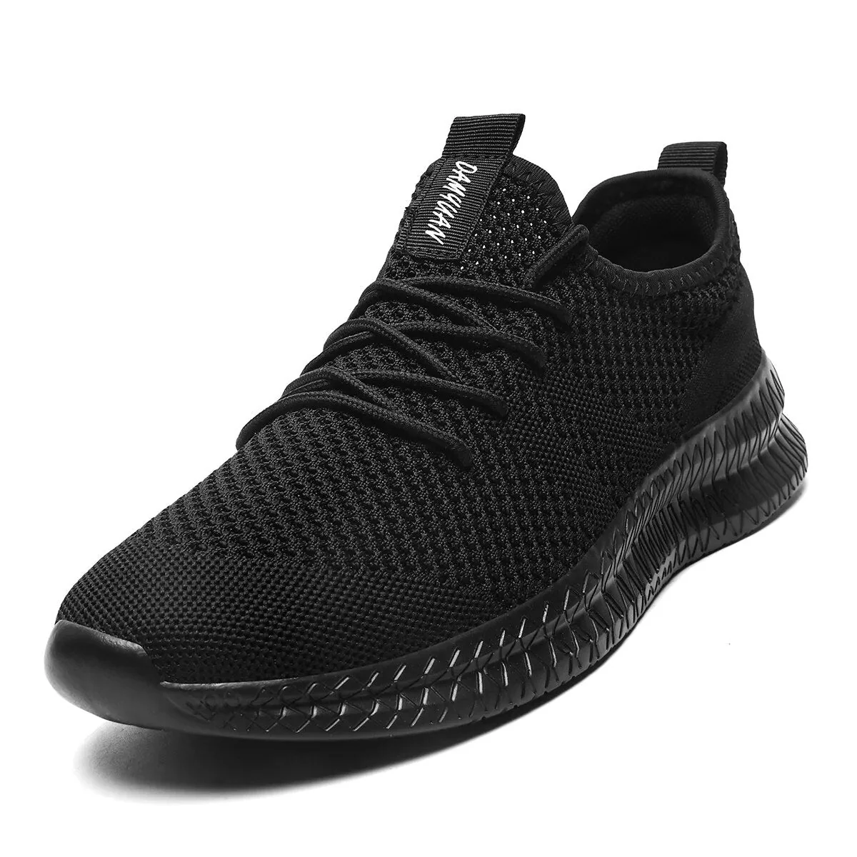 Trendy Atmungsaktive Lace Up Knit Sneakers - Image 2