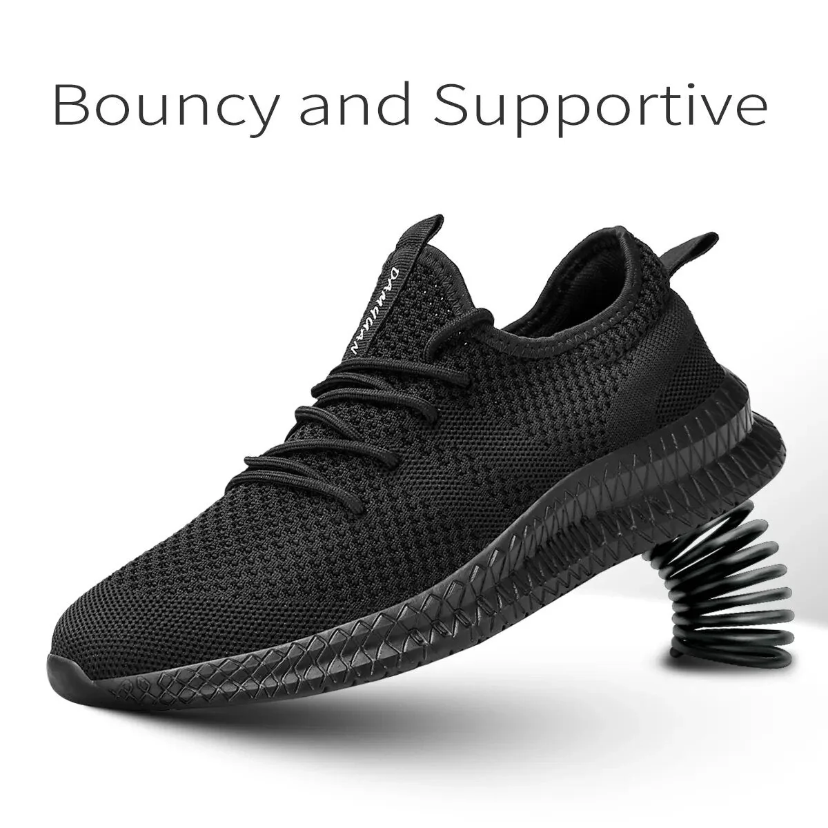 Trendy Atmungsaktive Lace Up Knit Sneakers - Image 6