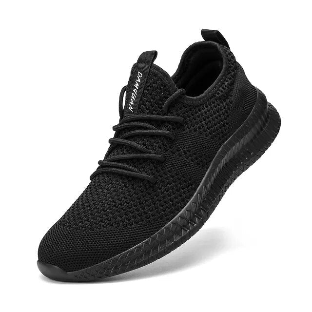 Trendy Atmungsaktive Lace Up Knit Sneakers - Image 7