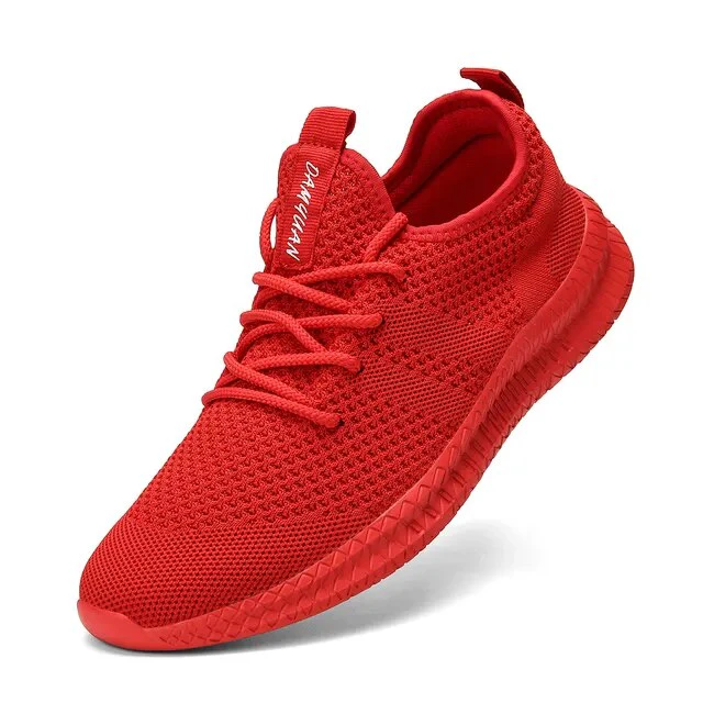 Trendy Atmungsaktive Lace Up Knit Sneakers - Image 9