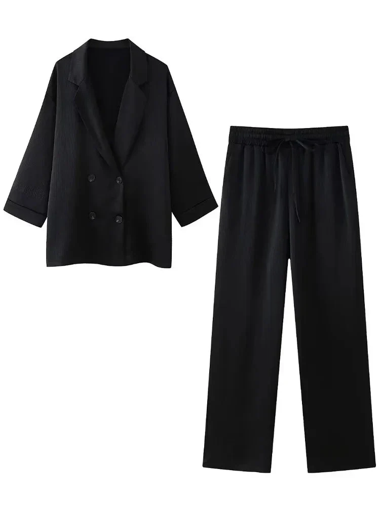 Trixia Lose Blazer und Hosen-Set - Image 10