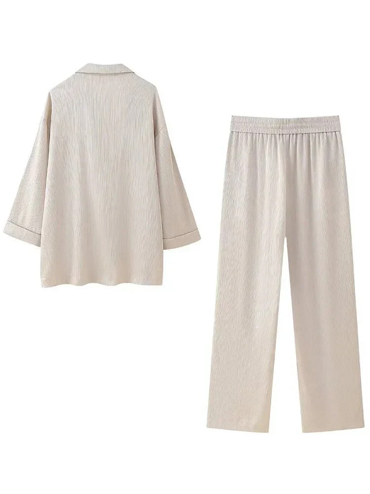 Trixia Lose Blazer und Hosen-Set - Image 4