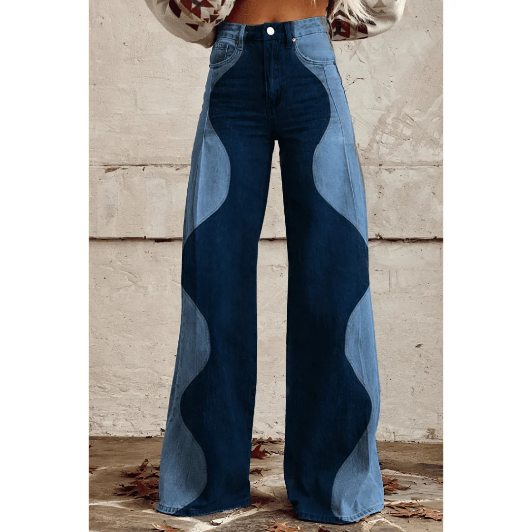 Trixie Weite Jeans mit Wellenmuster - Image 2