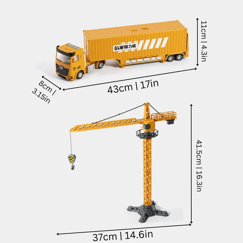 Truckzilla – Baustellen-Laster-Spielzeug 2-in-1 – Transformierbarer Lastwagen mit Licht und Sound + Minifahrzeuge - Image 2