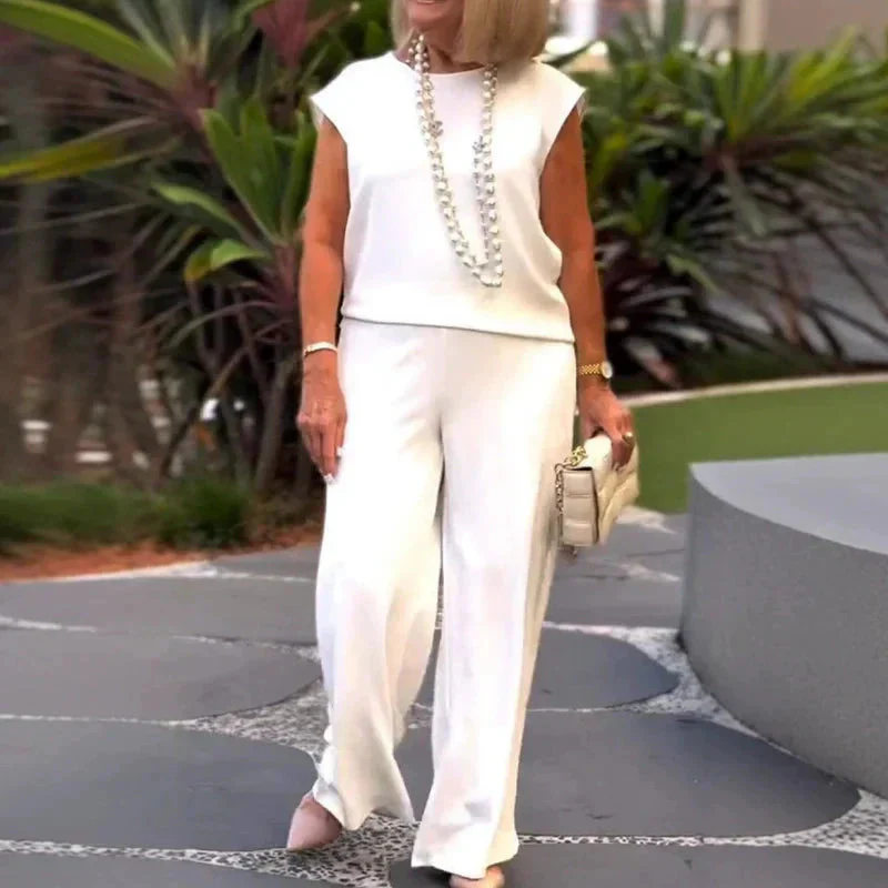 TUANA - BLUSE UND WEITE HOSEN SET - Image 3