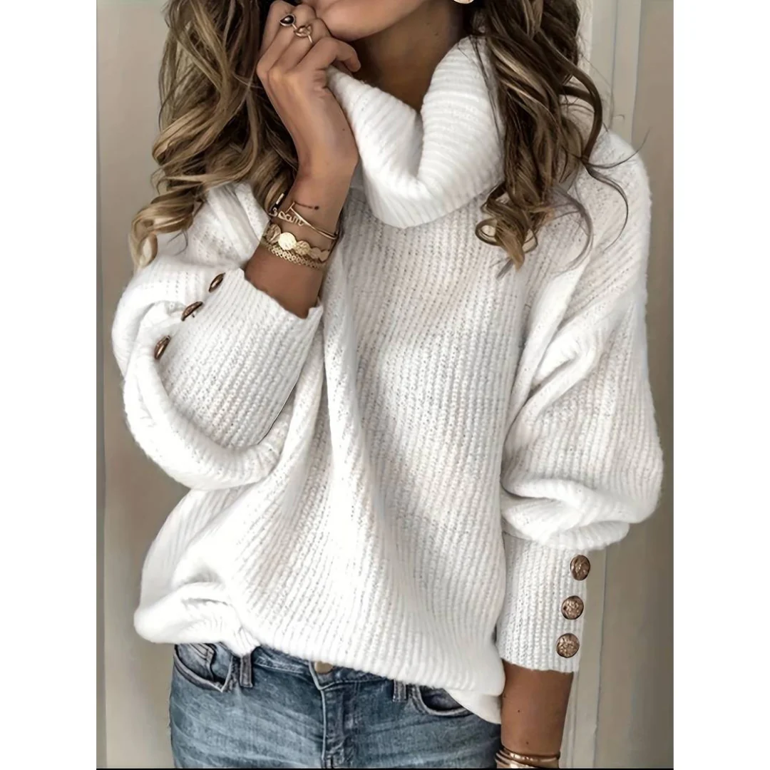 Übergroße Damen Rollkragenpullover - Image 2