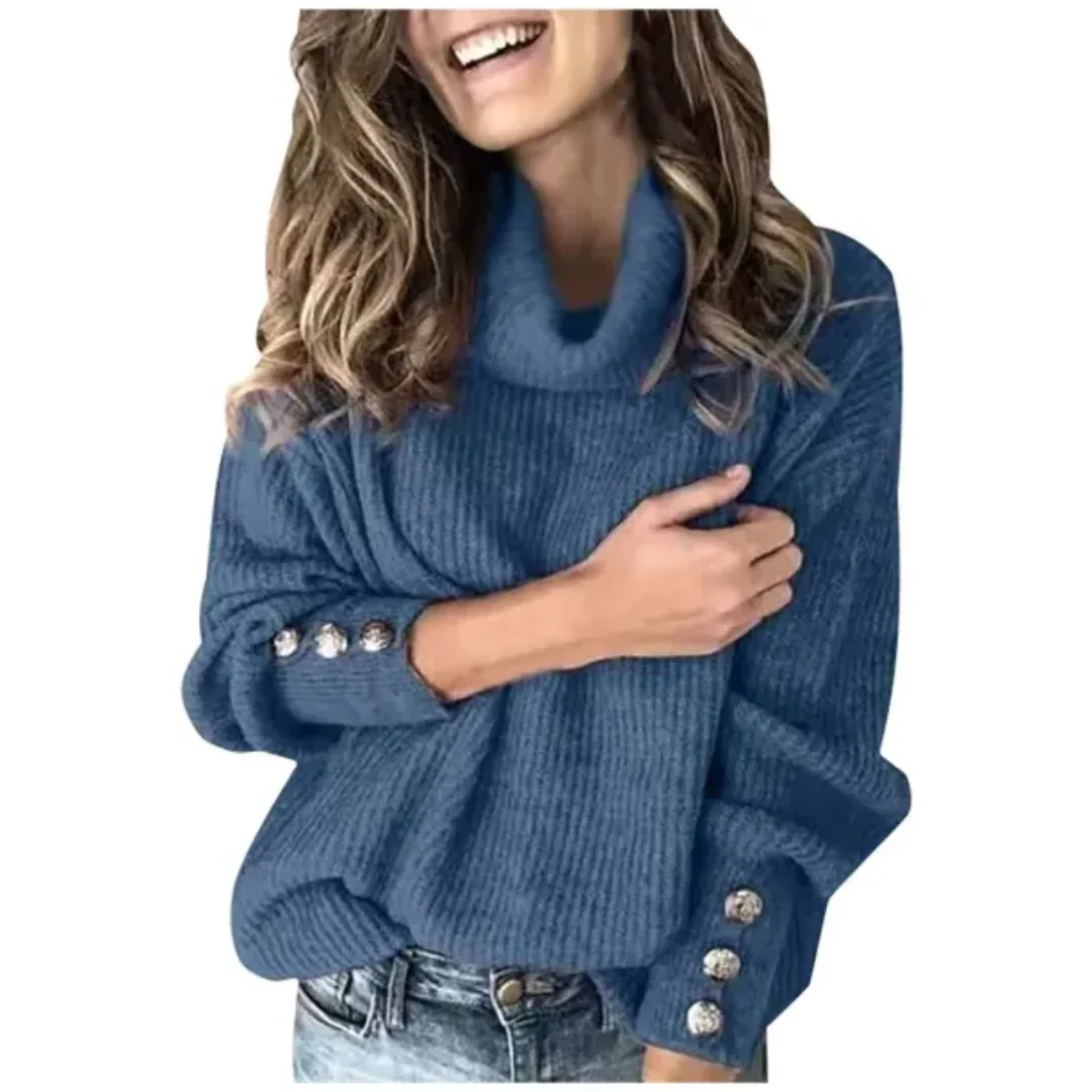 Übergroße Damen Rollkragenpullover - Image 3