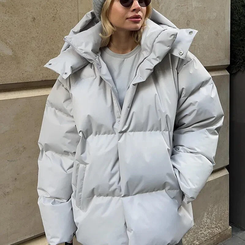 Übergröße PufferJacke mit Kapuze - Image 7