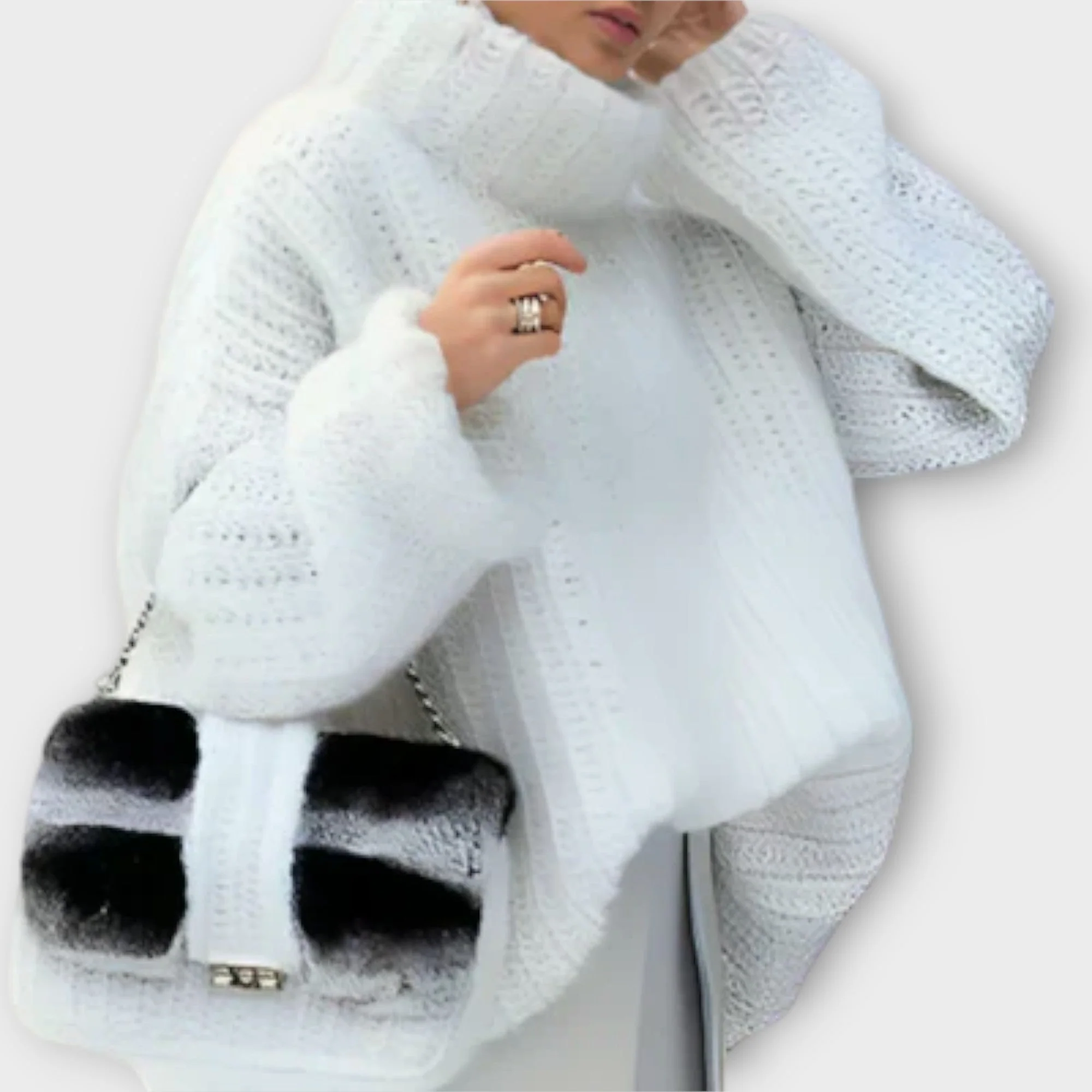 Übergroßer Rollkragenpullover – Gemütliches Volumen, müheloser Chic - Image 3
