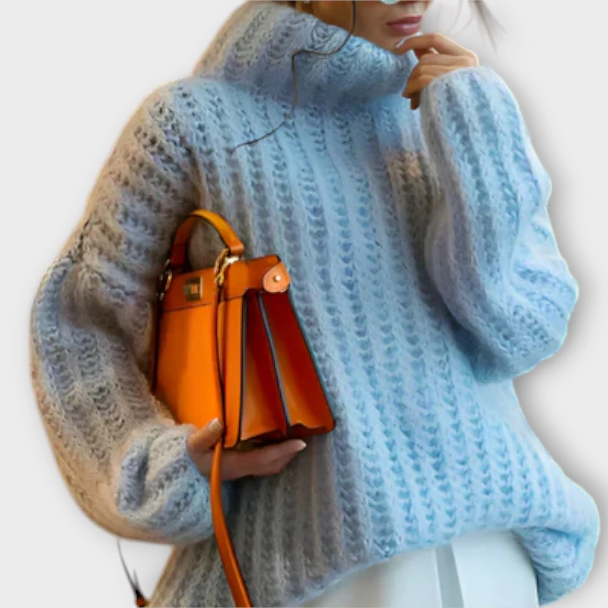 Übergroßer Rollkragenpullover – Gemütliches Volumen, müheloser Chic - Image 4