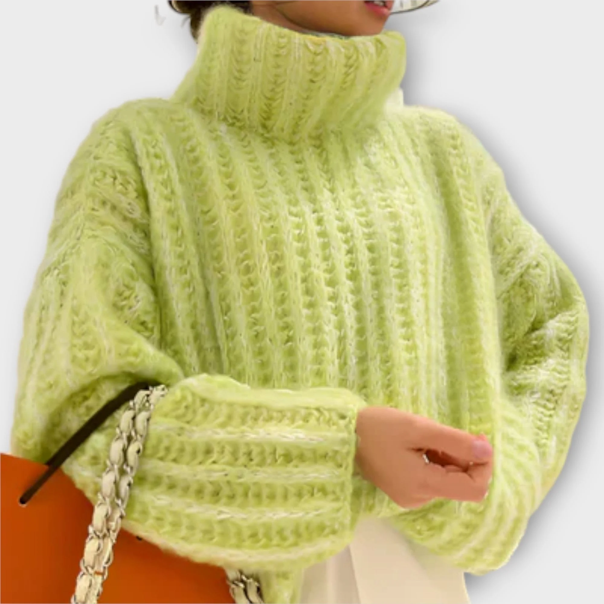Übergroßer Rollkragenpullover – Gemütliches Volumen, müheloser Chic - Image 6