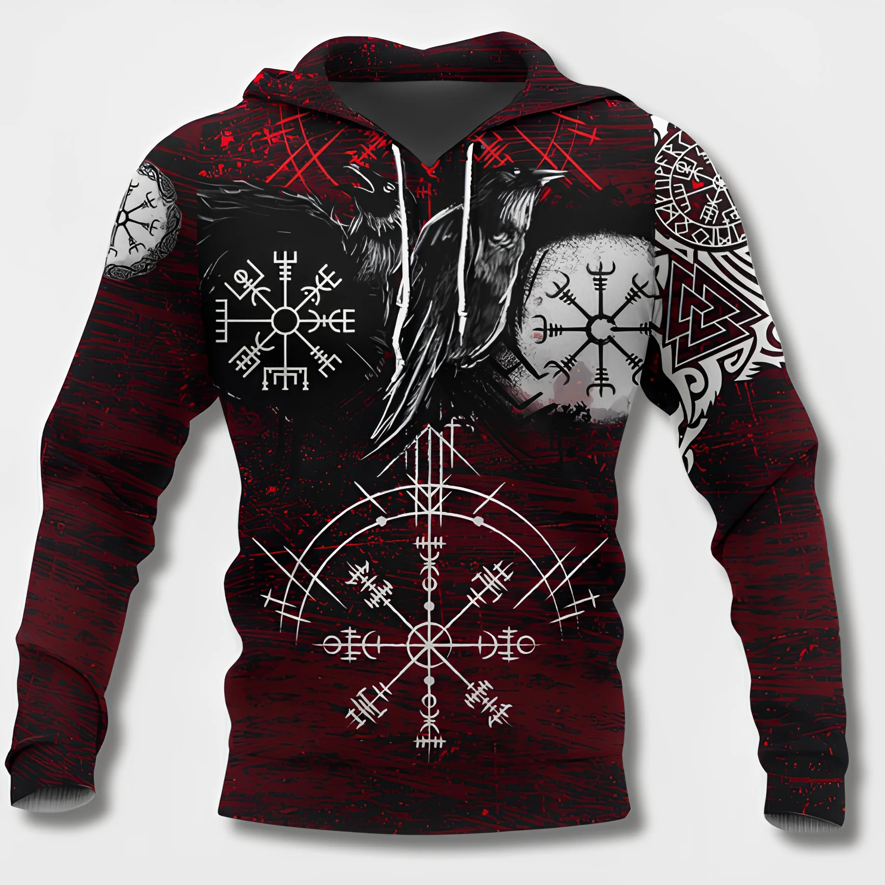 Udalrich | Kühner Wikinger-inspirierter Herren Kapuzenpullover - Image 3