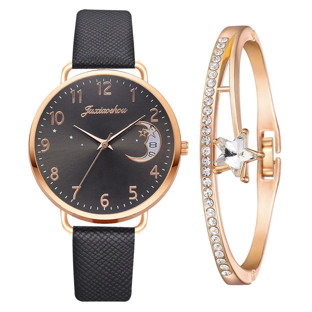 Uhren-Set mit Mondzahlen-Zifferblatt und Armbändern - Image 10