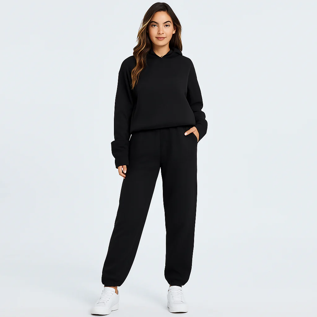 Ultimatives Komfort-Set aus Hoodie und Jogginghose – Gemütliche 2-teilige Loungewear für Frauen - Image 2