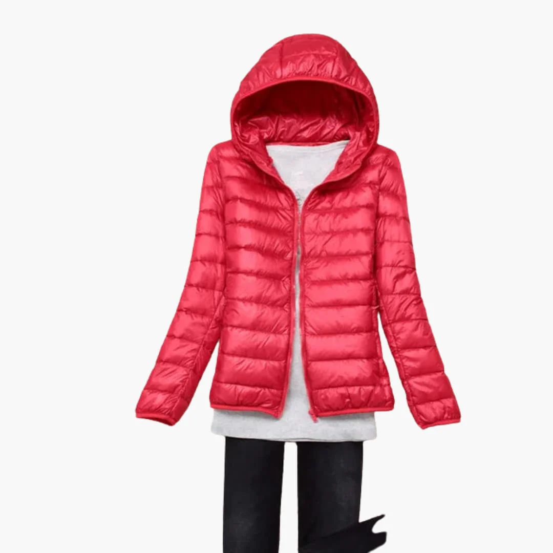 Ultraleichte Daunenjacke mit Kapuze für Damen - Image 10
