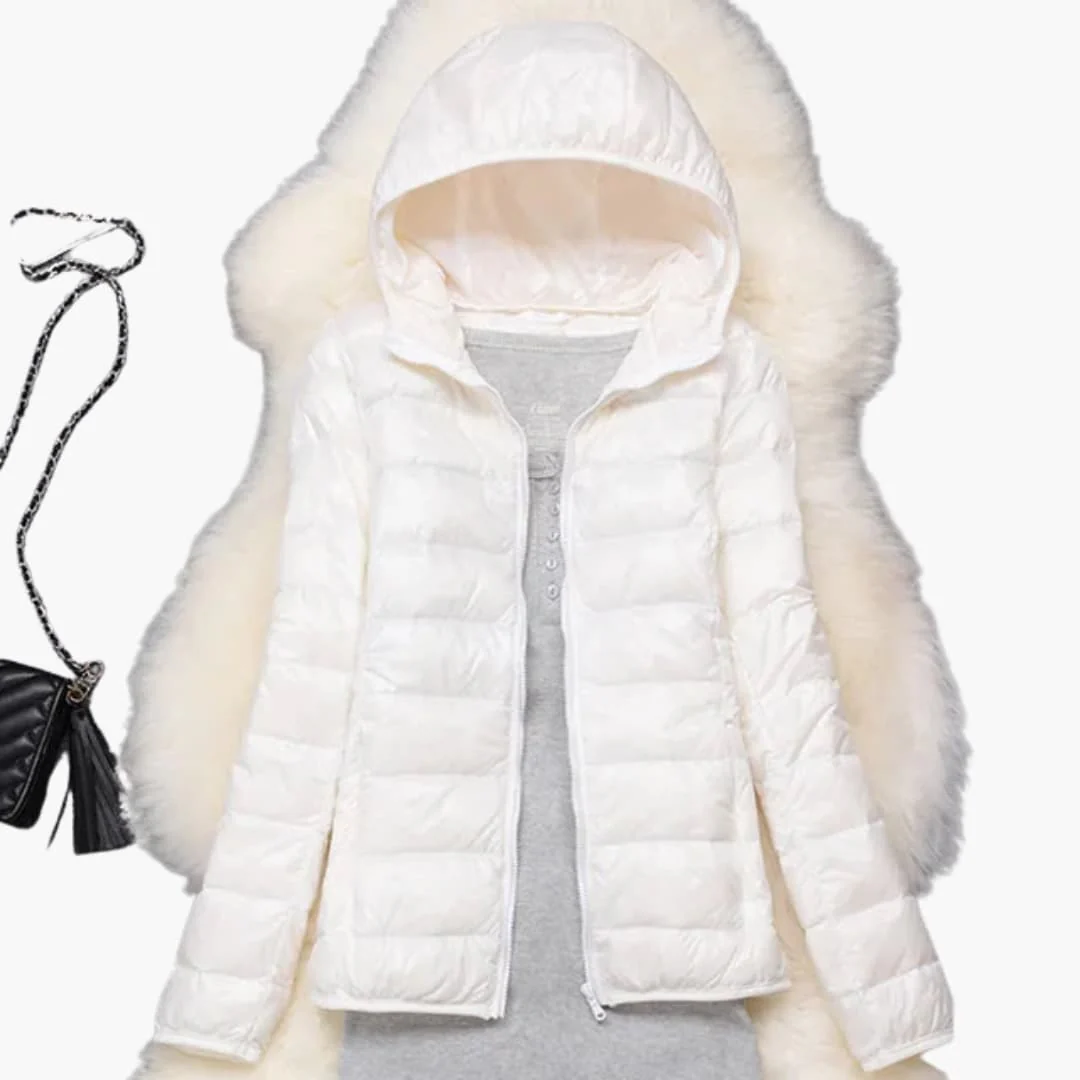 Ultraleichte Daunenjacke mit Kapuze für Damen - Image 11