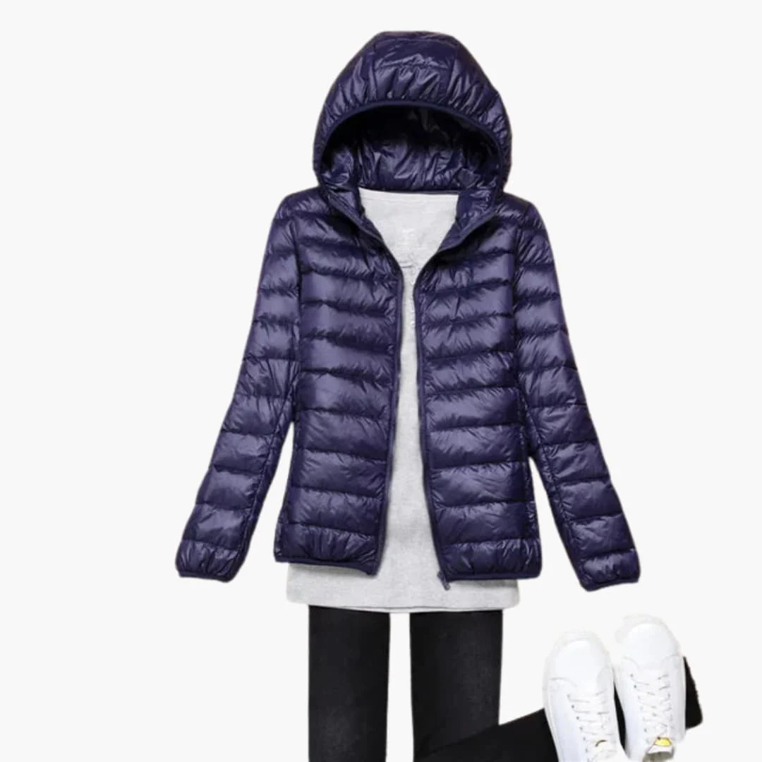 Ultraleichte Daunenjacke mit Kapuze für Damen - Image 13