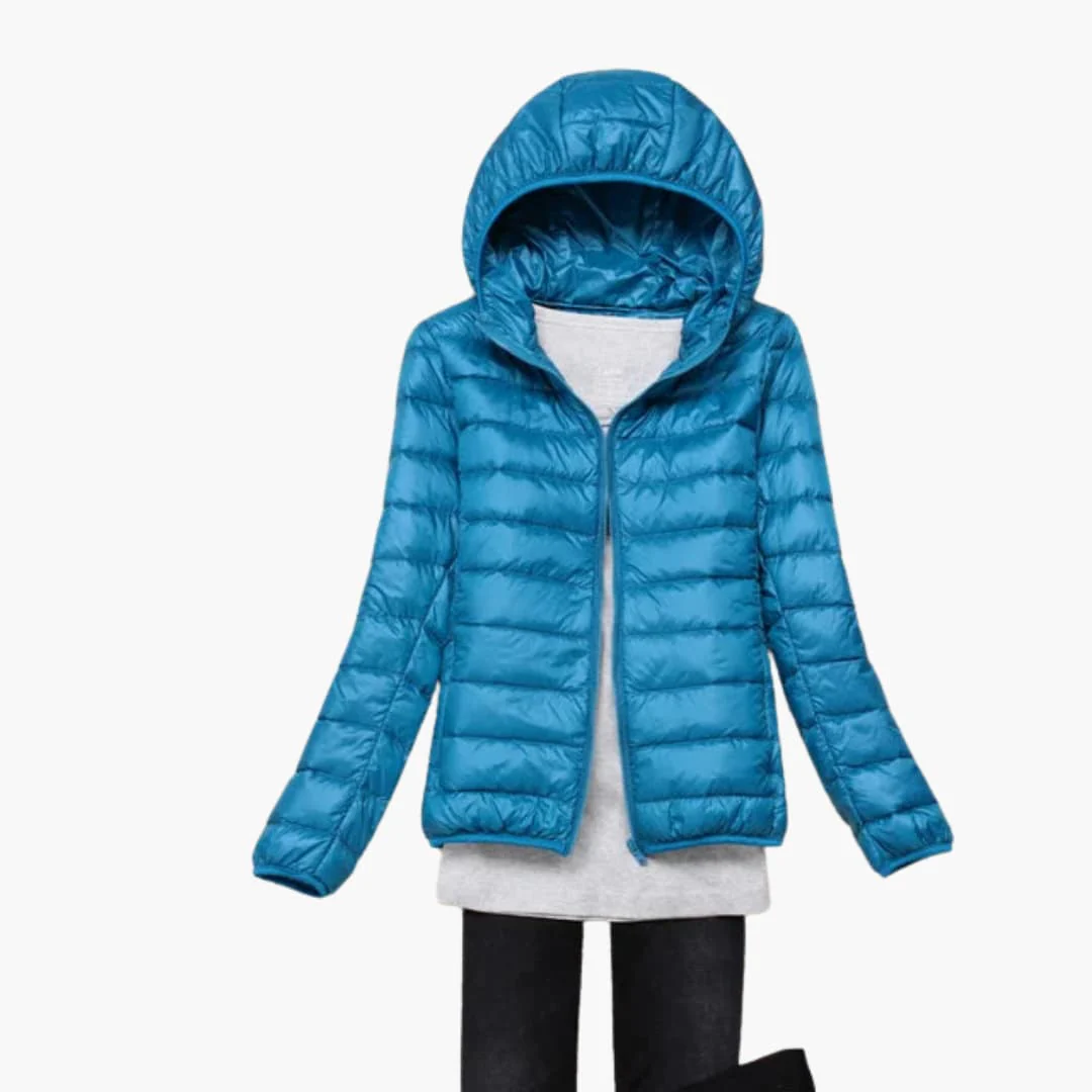 Ultraleichte Daunenjacke mit Kapuze für Damen - Image 3