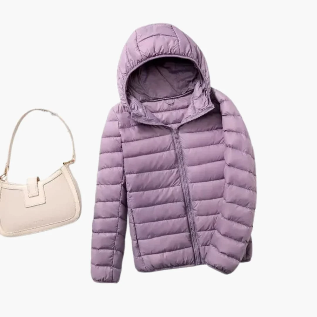 Ultraleichte Daunenjacke mit Kapuze für Damen - Image 8
