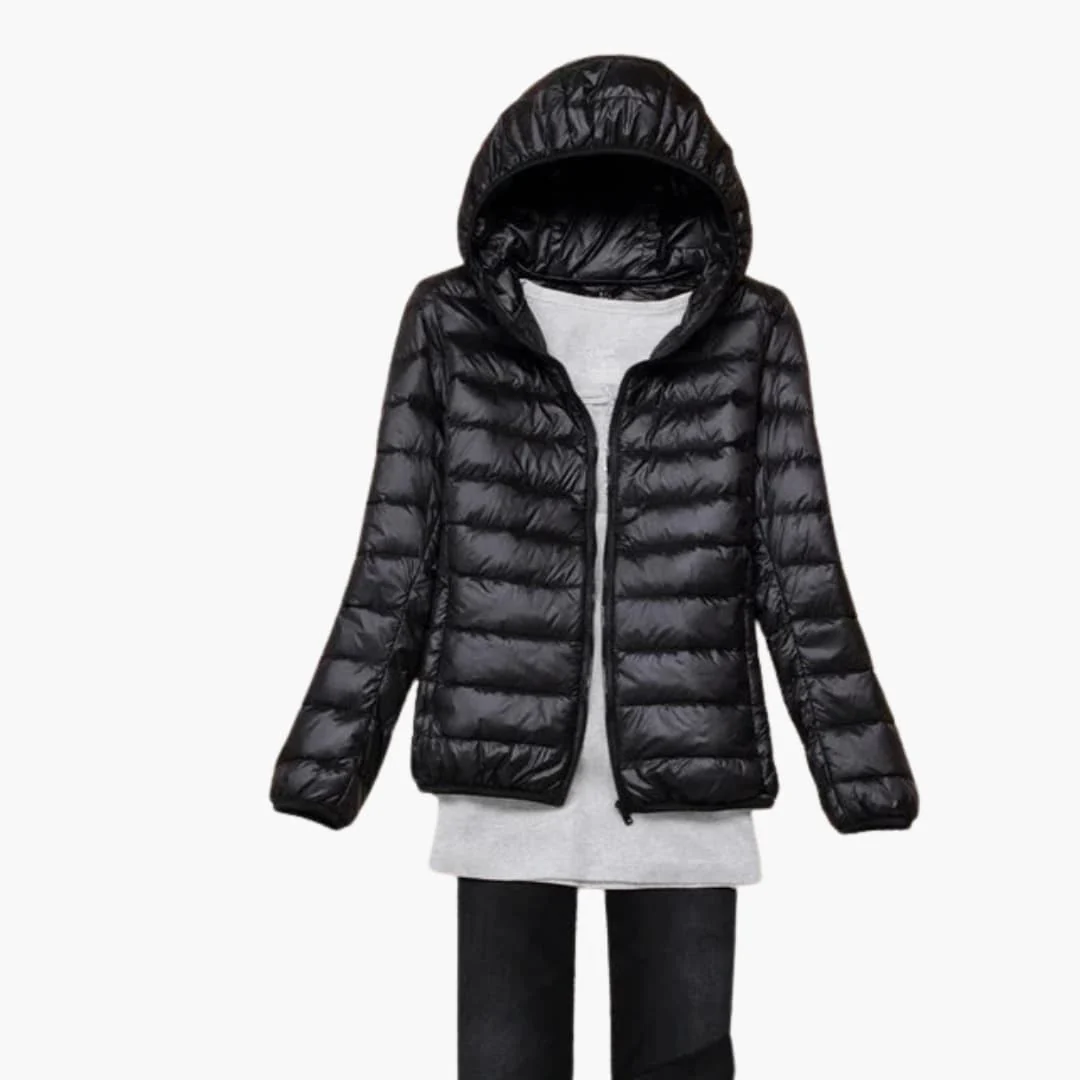 Ultraleichte Daunenjacke mit Kapuze für Damen - Image 9