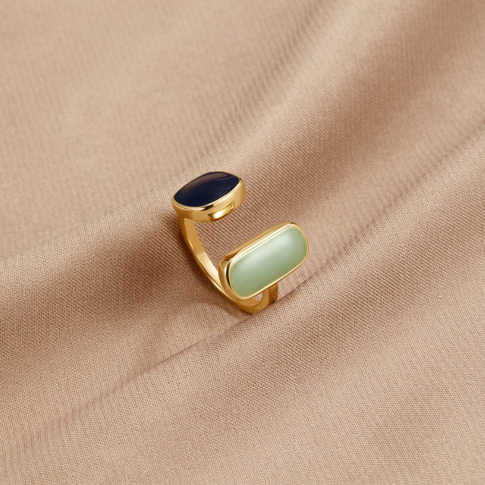 Umkrempelter Ring mit Aquamarin - Image 5