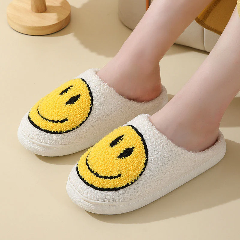 Unisex Lächeln-Muster Pantoffel | Warm und Weich - Image 4