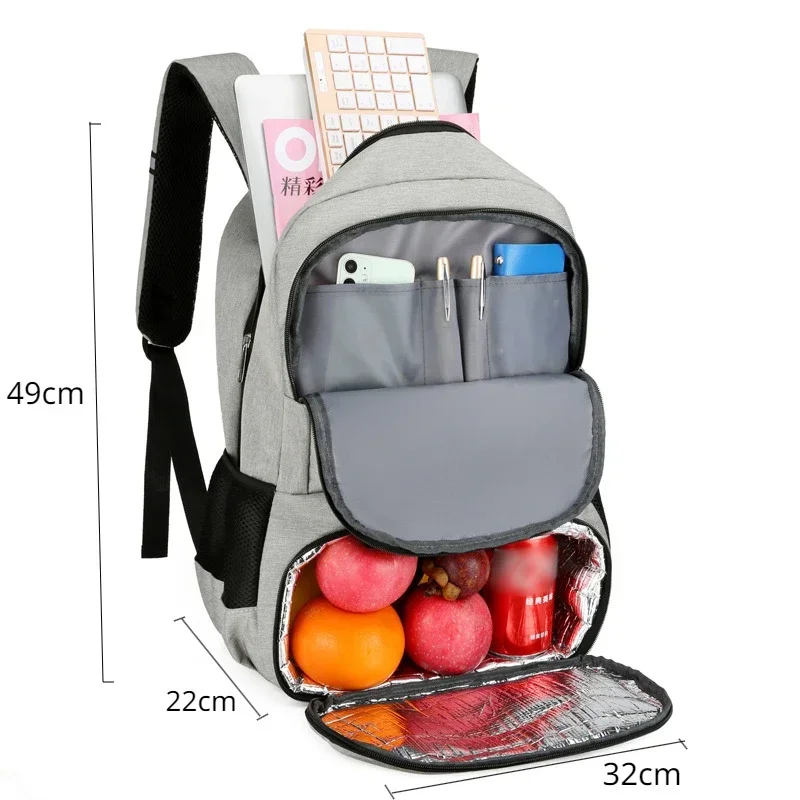 Unisex Multifunktional Groß Isoliertes Lunchfach Rucksack | Reise - Image 4