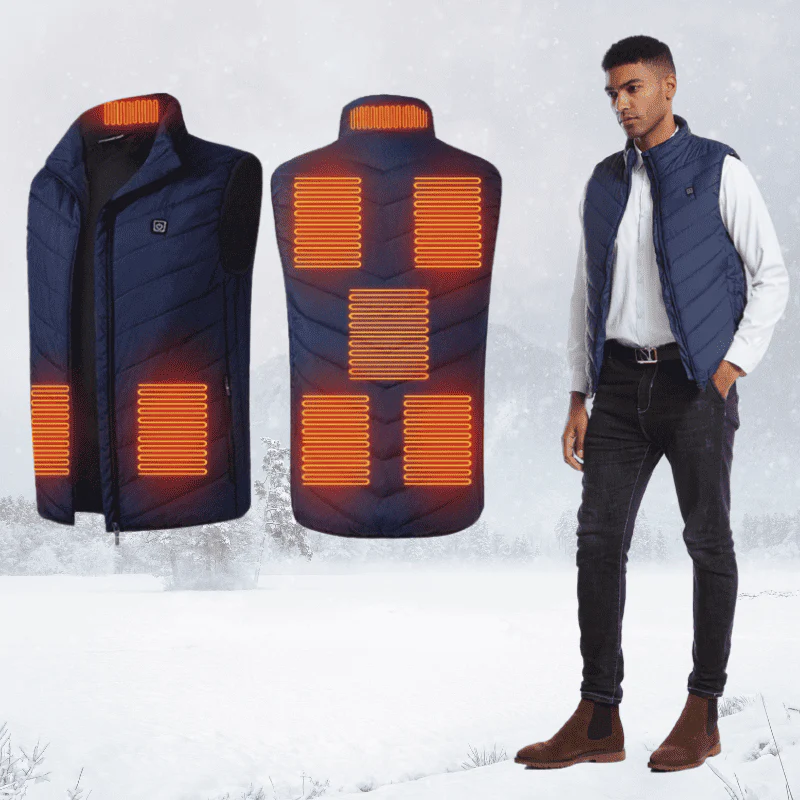 Unisex-Wärmende Weste mit einstellbarer Temperatur – Elektrische Winterjacke für Damen und Herren - Image 2
