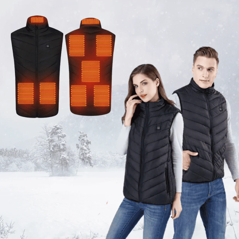 Unisex-Wärmende Weste mit einstellbarer Temperatur – Elektrische Winterjacke für Damen und Herren - Image 3