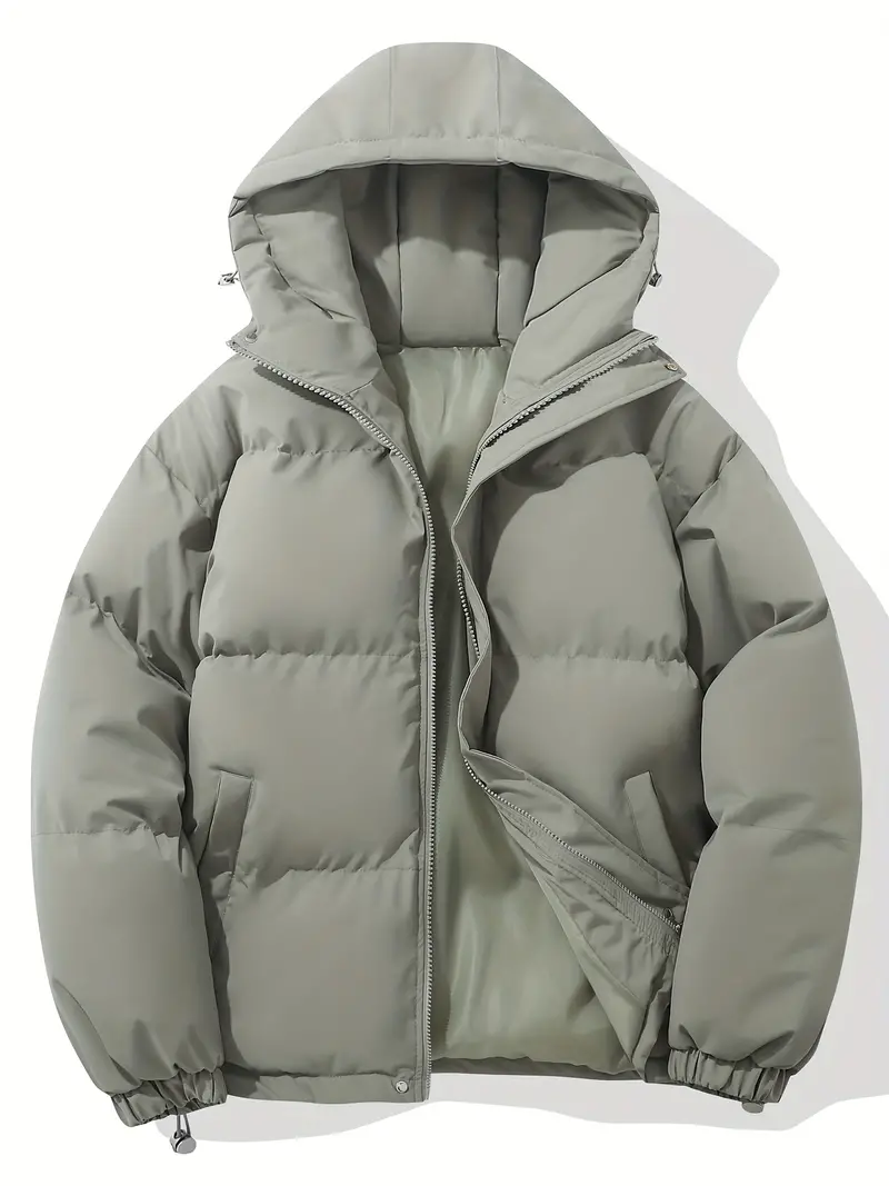 Unisex Winterjacke | Gepolsterte Steppjacke Mit Kapuze - Image 6