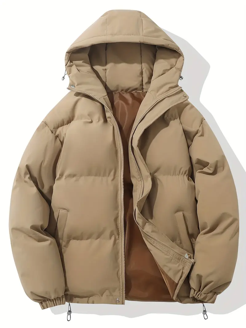 Unisex Winterjacke | Gepolsterte Steppjacke Mit Kapuze - Image 7