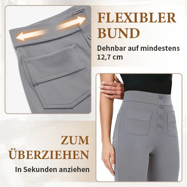 UNNA - ELASTISCHE FREIZEITHOSE MIT HOHEM BUND - Image 4