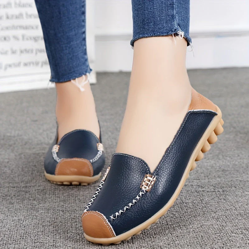 UrbanSleek™ – Elegante Damen Loafer mit Farbkontrast & Komfort-Sohle - Image 13