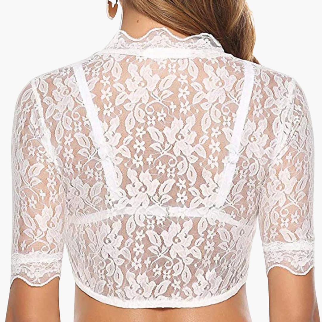 V-Ausschnitt Dirndl Bluse für Damen - Oktoberfest 2025 - Image 6