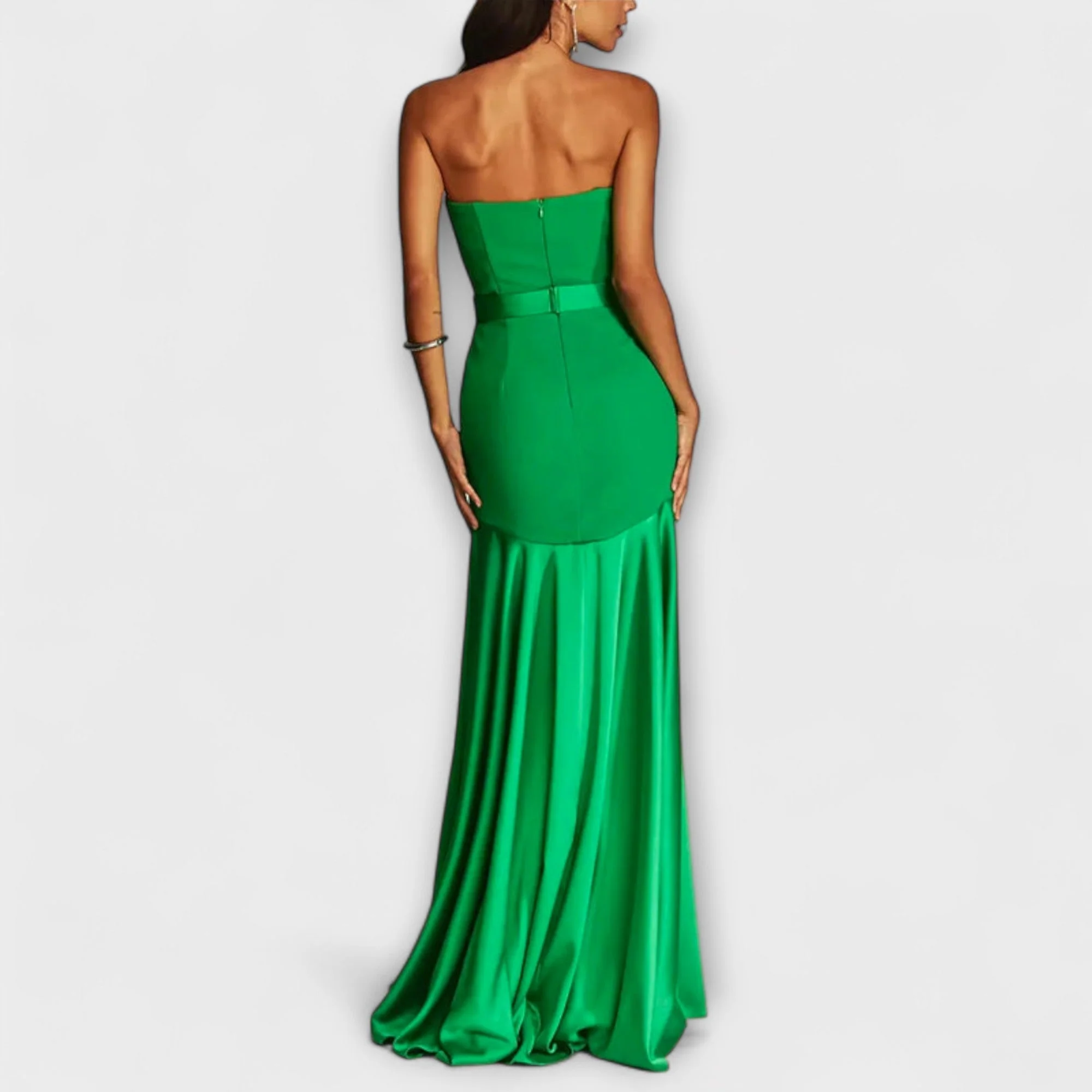 Vadena – Schulterfreies Maxikleid mit V-Ausschnitt - Image 3