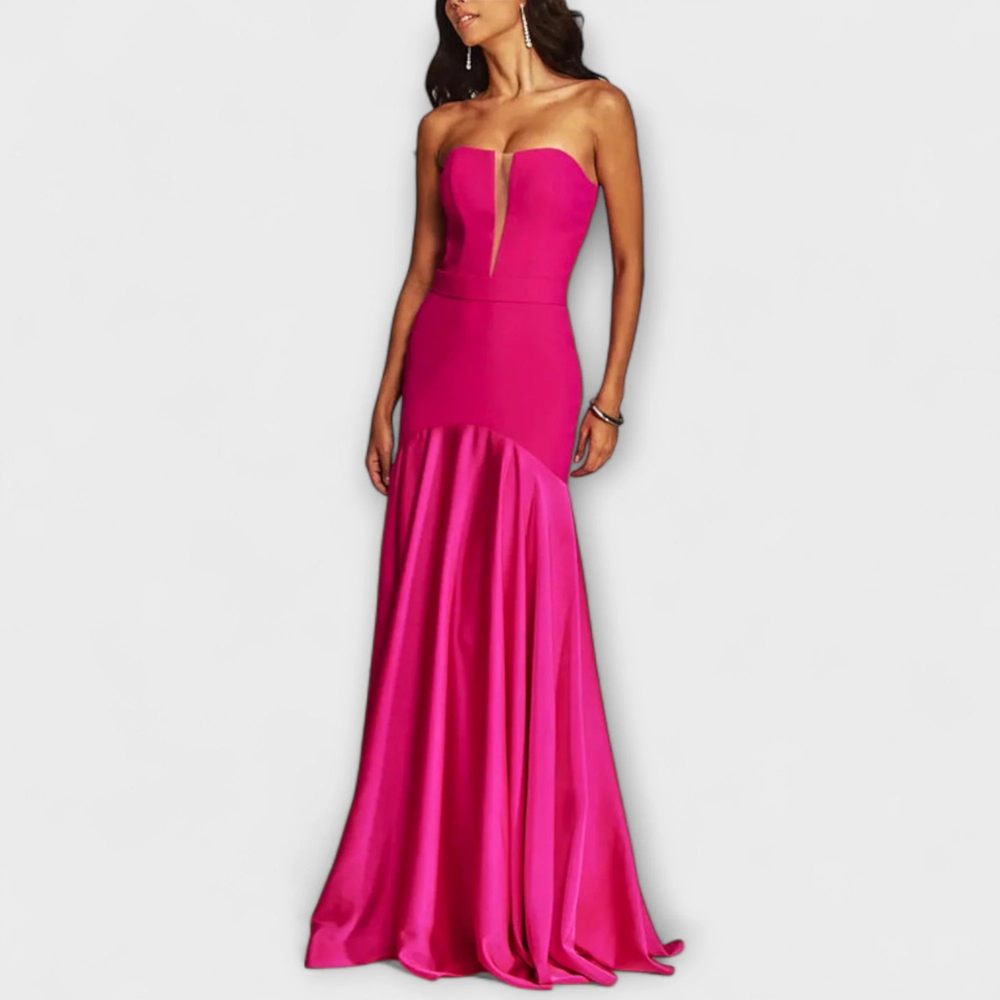 Vadena – Schulterfreies Maxikleid mit V-Ausschnitt - Image 6