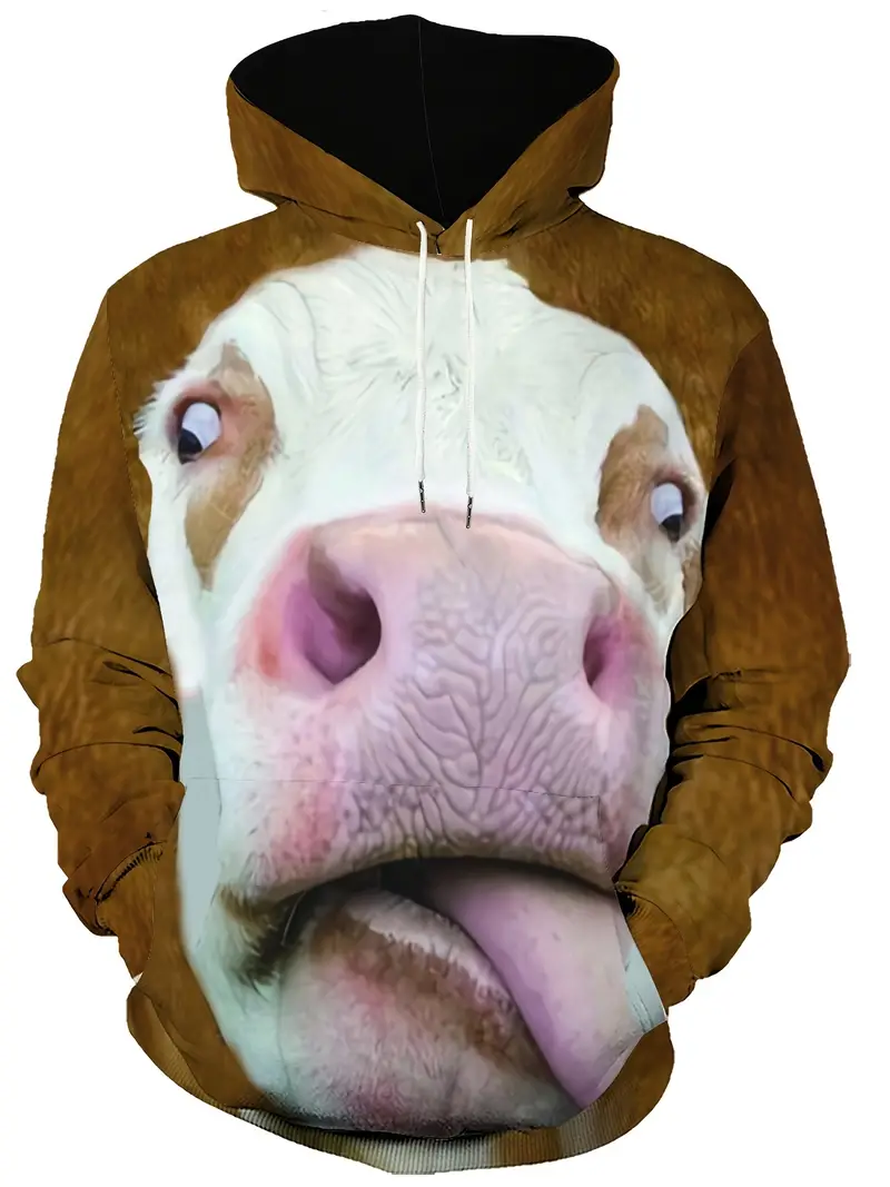 Valens | Lustig Kuhgemustert Herren Pullover - Image 4