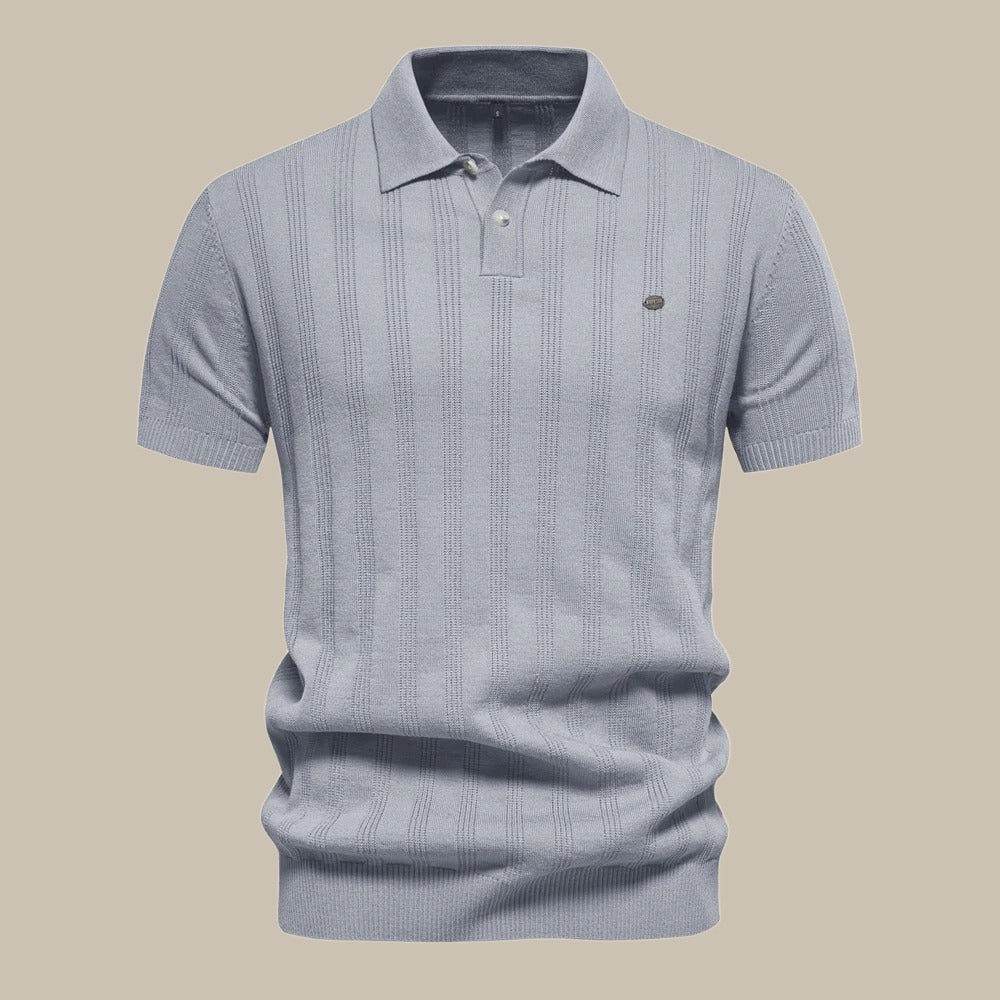 Valentin Strick-Poloshirt mit Knopfleiste - Image 2