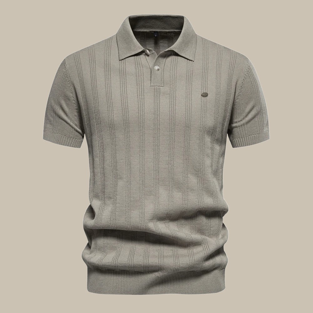 Valentin Strick-Poloshirt mit Knopfleiste - Image 3