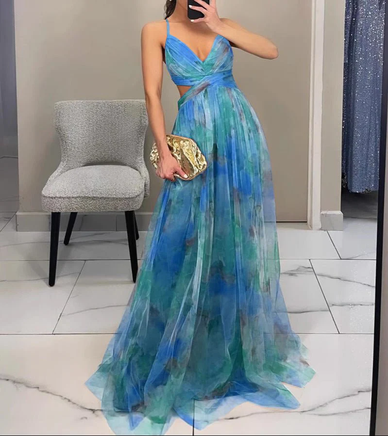 Valeria | Damen Maxikleid Floral Elegant Fließend - Image 10