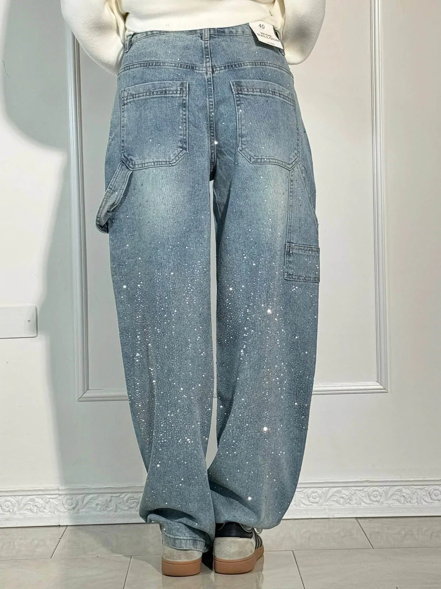 VALESKA - HOSEN MIT HOHER TAILLE UND WEITEM BEIN - Image 6
