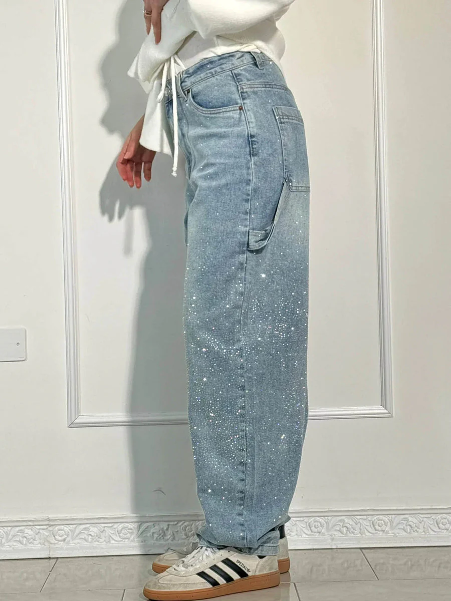 VALESKA - HOSEN MIT HOHER TAILLE UND WEITEM BEIN - Image 7