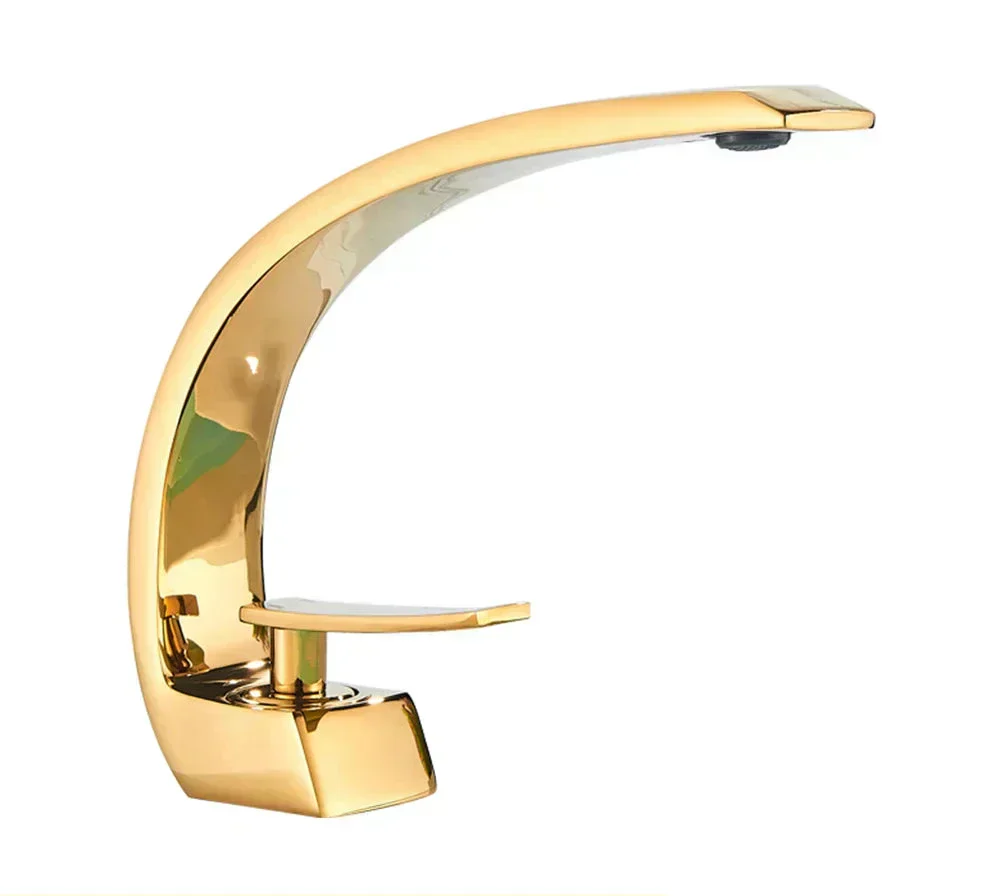 VandGlans Elegante Wandmontierte Badezimmerarmatur mit Einhebelmischer