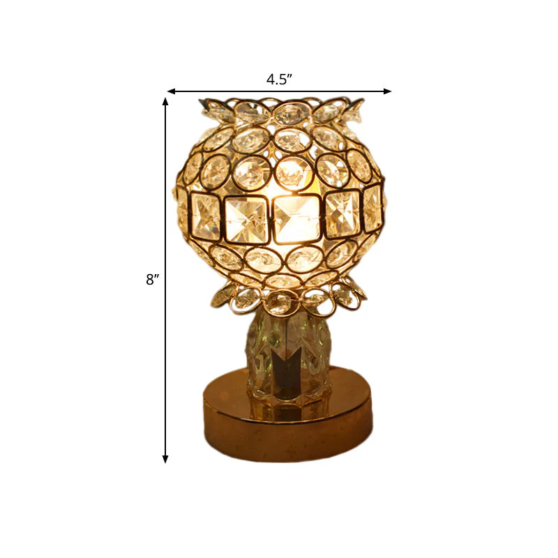 Velaire – Kristall-eingelassene goldene Schreibtischlampe - Image 6