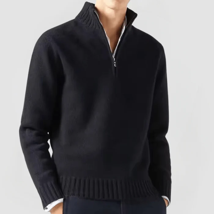 VENHUES - STRICKPULLOVER MIT REISSVERSCHLUSS - Image 2