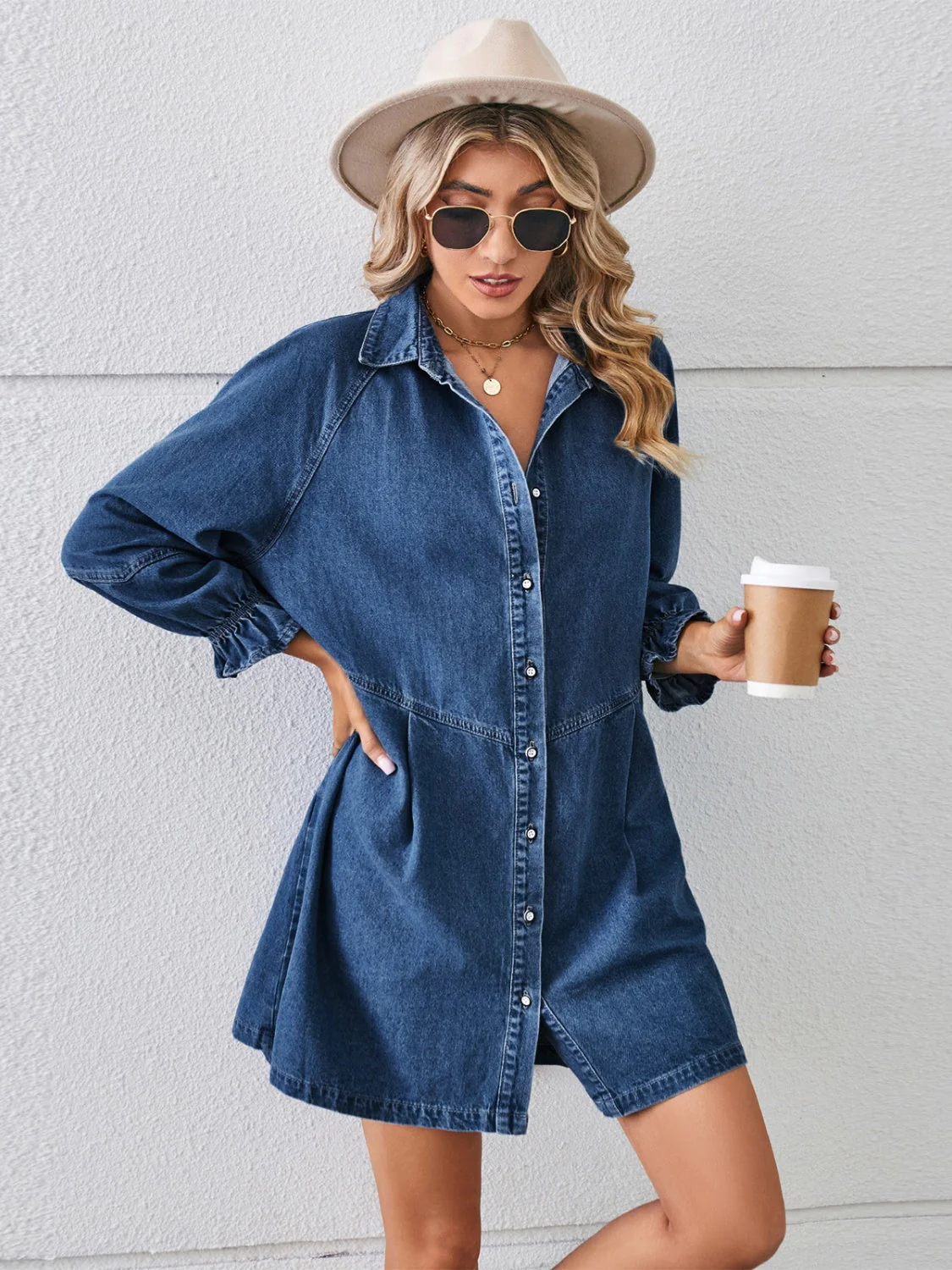 Vera™ | Jeanskleid mit Knöpfen - Image 3