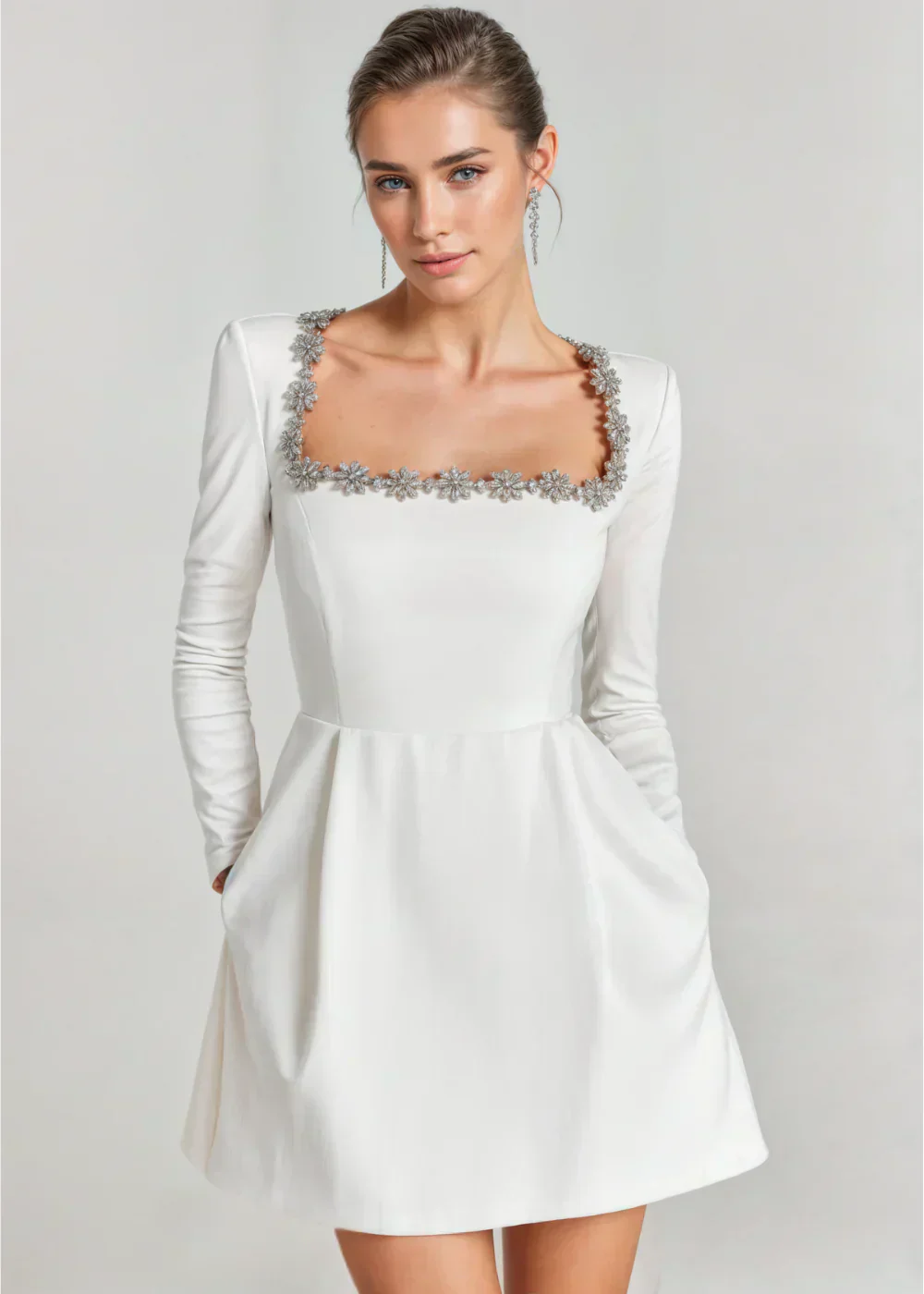 Vera | Kurzes Kleid mit quadratischem Ausschnitt - Image 10