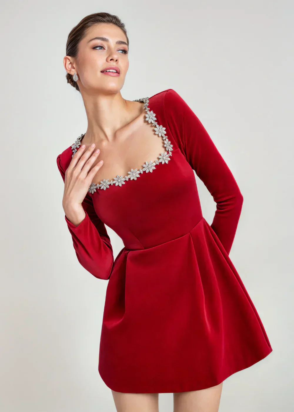 Vera | Kurzes Kleid mit quadratischem Ausschnitt - Image 6