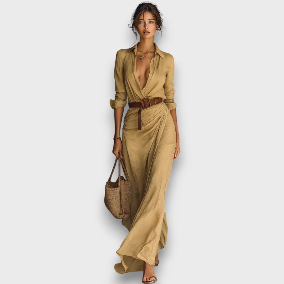 Verira – Elegantes Maxi-Wickelkleid - Image 3