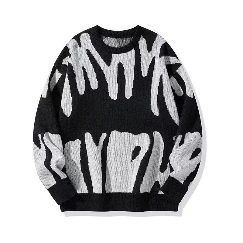 Verner Grafik-Strickpullover